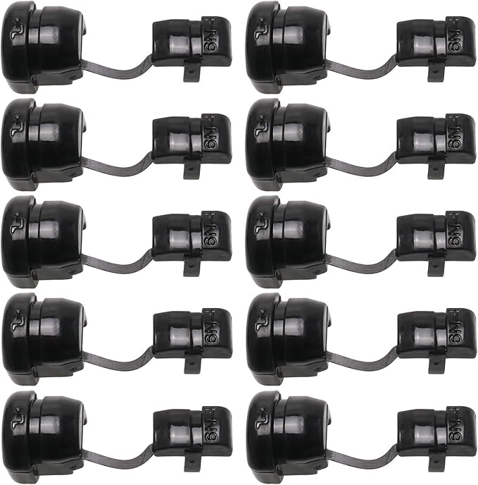 HJ Garden 10pcs Wire Cover Round Cable Wire Strain Relief Bush Grommet Round by Unknown