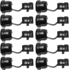 HJ Garden 10pcs Wire Cover Round Cable Wire Strain Relief Bush Grommet Round by Unknown