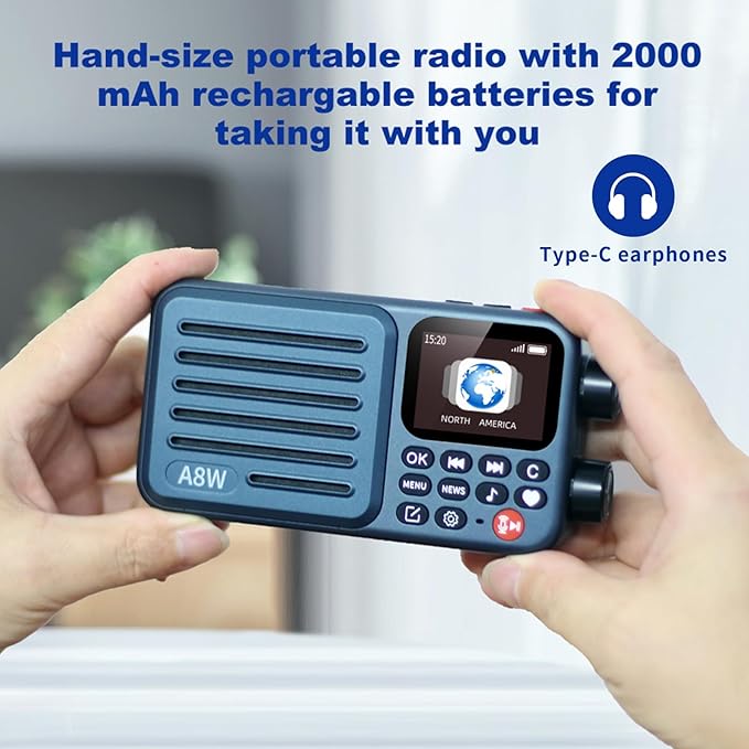 Choyong A8W Portable Smart Internet Radio Receiver WIFI/4G Speaker - Image 8