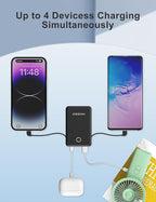 6000mah Ultra Slim Built in Cables Power Bank, Card Size Built in USB C Cords - Image 7