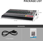 16 Channel Audio Mixer Professional Sound Mixing Board - Image 9