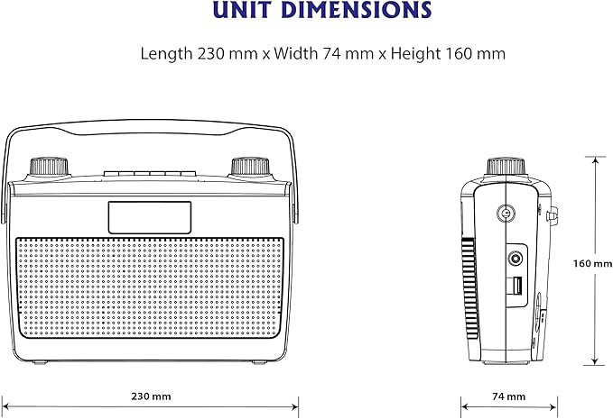 HANNLOMAX HX-500R Portable AM/FM Radio, USB Port - Image 5