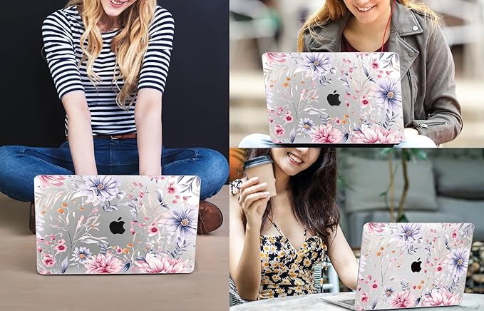 CISSOOK Flower Case for MacBook Air 13 Inch A2337 M1 A2179 A1932 Model - Image 7