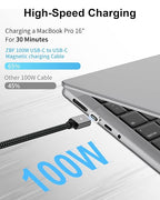 ZBF 100W USB C Magnetic Charging Cable, Magnetic Charger Cable - Image 2