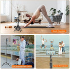 AI Face Tracking Tripod with Remote 360° Auto Rotation Selfie Stick Tripod - Image 6