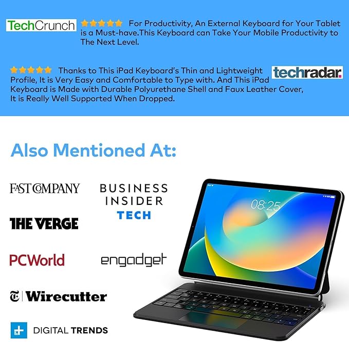 Keyboard Case for iPad 10th Generation 2022 & 11th – Magic-Style Keyboard - Image 5