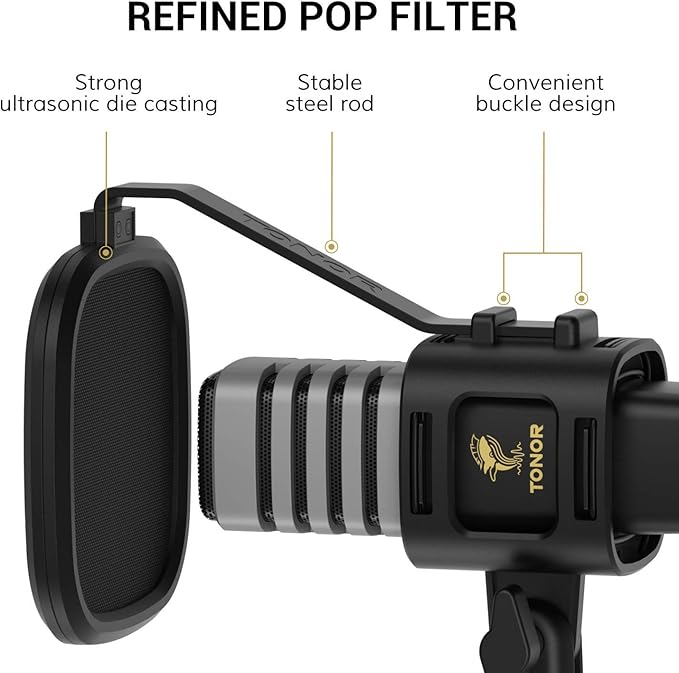 TONOR USB Microphone for PC, Cardioid Condenser Computer Mic - Image 5
