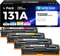 131A Toner Cartridge 4-Pack High Yield Replacement by JCTONER