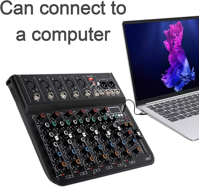 7 Channel mixer, DJ Mixer Board - Image 6
