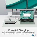 Plugable Thunderbolt 4 Dock for Quad Monitors 100W, Thunderbolt Docking Station - Image 7
