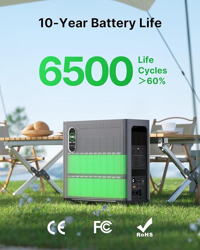 Autel 3072Wh Portable Power Station, Automotive-Grade LiFePO₄ Power Station - Image 3