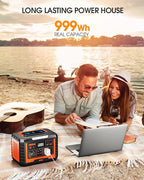EBL 1000W Solar Generator with 200W Portable Solar Panel, Power Station 1000W - Image 3