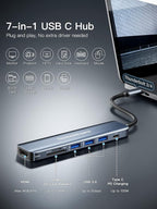 USB C Hub, DockteckExpand 7 in 1 USB-C Multiport Adapter - Image 2