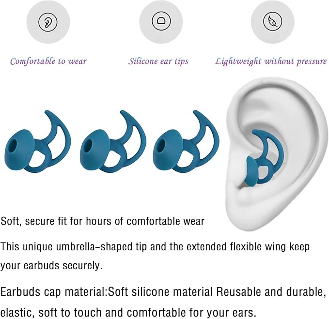 Earbud Covers Silicone Tips Replacement Earbud Tips Compatible - Image 5