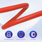 Split Wire Loom Tubing, 25ft Cord Protectors from Pets No Chew, Flexible Wire - Image 4