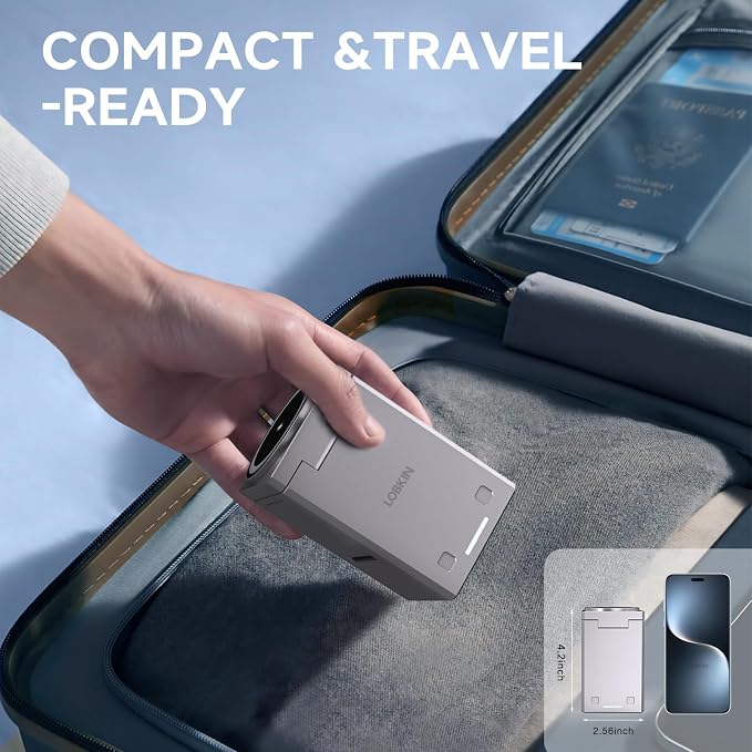 LOBKIN 3 in 1 Charging Station, Qi2 15W Foldable Intelligent Fast Wireless - Image 6