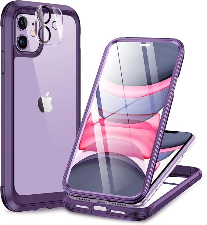Miracase Glass Series for iPhone 11 Case 6.1 inch, Upgraded Full-Body Rugged by Miracase