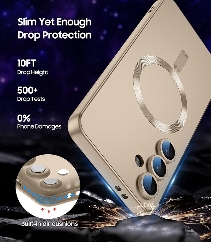 Magnetic for Samsung Galaxy S25 Plus Case Slim Soft Silicone Bumper Shockproof - Image 4
