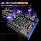 EXOTON Professional Audio Mixer Console, 6 Channel - Image 3
