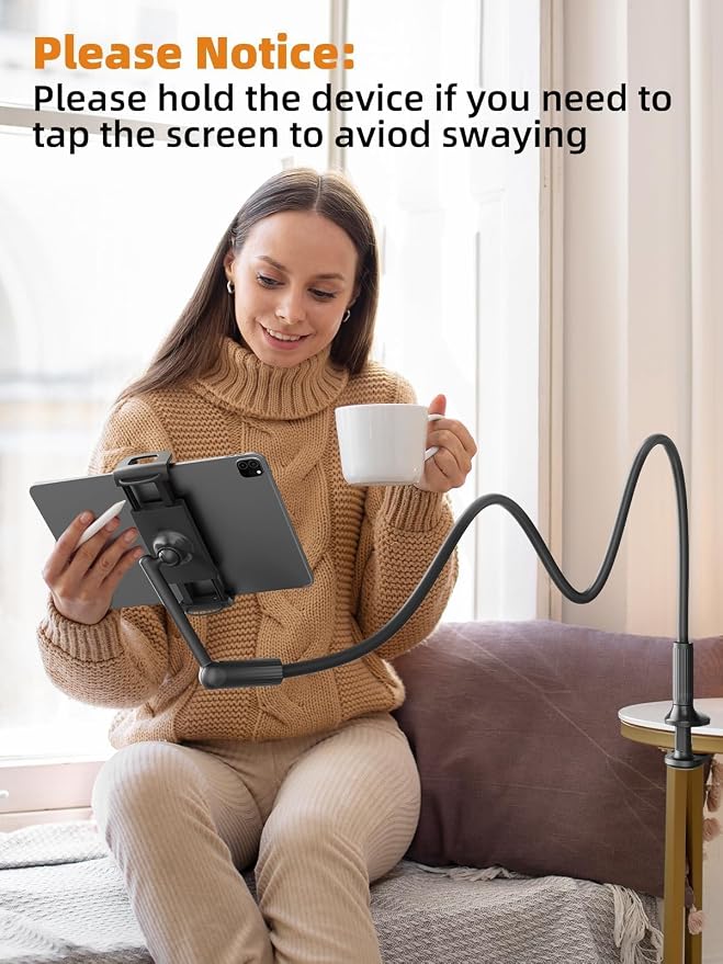 SAIJI 47" Gooseneck Kindle Holder, Tablet Holder - Image 5