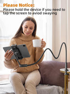SAIJI 47" Gooseneck Kindle Holder, Tablet Holder - Image 5