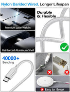 4-in-2 Multi Charging Cable for Apple Watch Charger/Samsung/iPhone Charger - Image 5