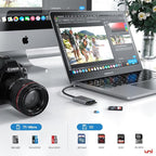 uni USB C SD Card Reader, Sturdy Micro SD Card Adapter, High-Speed USB Type C - Image 4