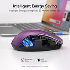 TECKNET Wireless Mouse Silent 4800 DPI Computer USB A & Bluetooth Mouse 6 - Image 6