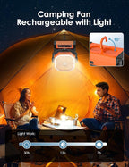 Battery Powered 9-Inch Rechargeable Portable Fan - 10000mAh Auto Oscillation - Image 4