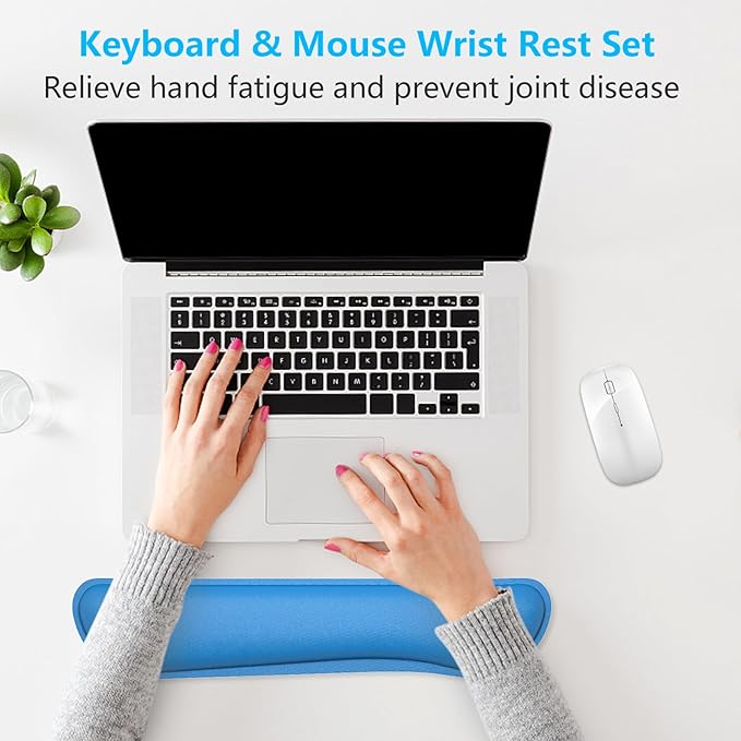 Dapesuom Enlarge Keyboard Wrist Rest, Memory Foam Keyboard Wrist Cushion - Image 7