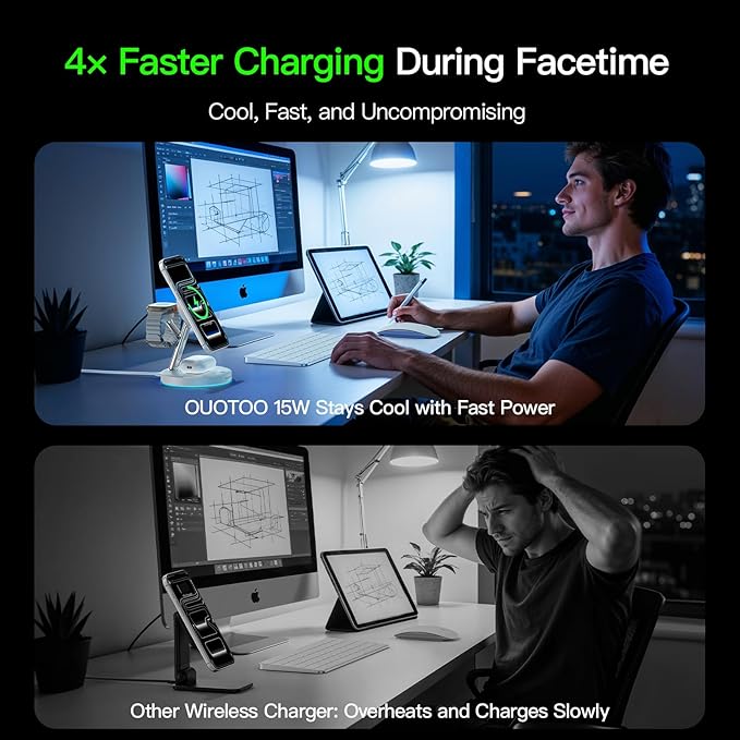 New 3 in 1 Charging Station for Apple Compatible - Image 4