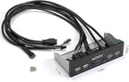 USB2.0 + 3.0 Metal Front, 5.25 inch 19Pin Front Panel Adapter, 4 USB 3.0 Port - Image 7