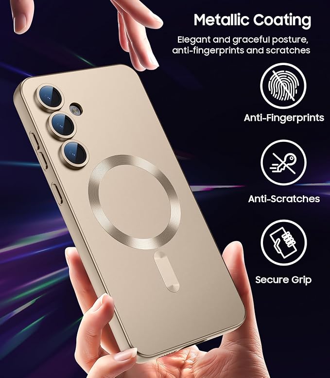 Magnetic for Samsung Galaxy S25 Case Slim Soft Silicone Bumper Shockproof - Image 6