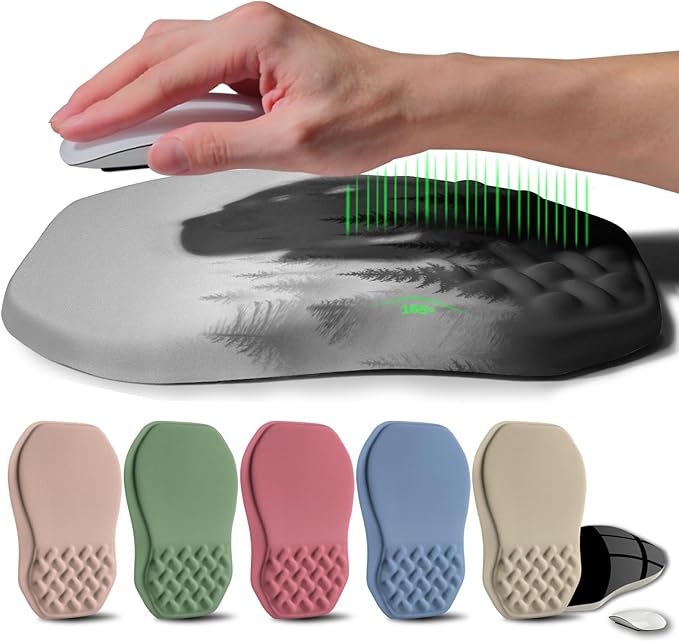 Ergonomic Raised Mouse Pad Wrist Support by Gleamtide