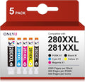 ONLYU 280XXL 281XXL Compatible for Canon Ink 280 and 281 Cartridges PGI-280XXL by OnlyU