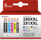ONLYU 280XXL 281XXL Compatible for Canon Ink 280 and 281 Cartridges PGI-280XXL by OnlyU