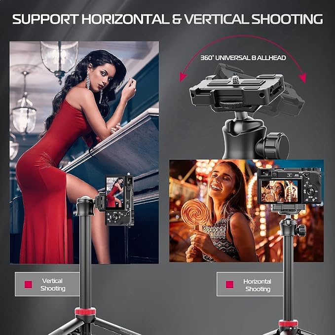 ULANZI MT-44 Extendable Phone Tripod, 360° Ball Head Camera Tripod - Image 8