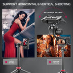 ULANZI MT-44 Extendable Phone Tripod, 360° Ball Head Camera Tripod - Image 8