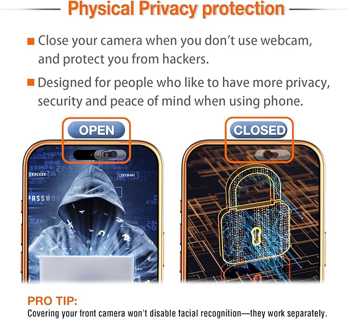Front Camera Cover -Smartphones Webcam Cover Protect Privacy, Camera Privacy - Image 3
