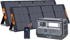 ALLWEI LiFePO4 Solar Generator 2400W by ALLWEI