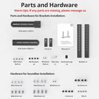 USX MOUNT Universal Soundbar Mount, Sound Bar TV Bracket - Image 10