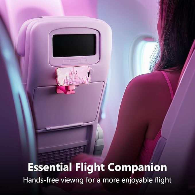 MiiKARE Travel Essentials Magnetic Airplane Phone Holder, Universal Handsfree - Image 4