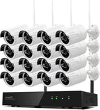 XMARTO Wireless Security Camera System 16CH Wi-Fi 6 16PC 3MP Wireless Security by xmartO