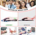 JIKIOU Mouse Pad, 2 Pack Ergonomic Mouse Pads - Image 3