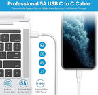 Mac Book Pro Charger - 118W USB C Fast Charger Power Adapter Compatible - Image 6