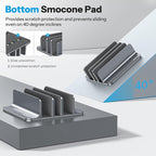 OMOTON Vertical Laptop Stand, Desktop Aluminum Mac Book Stand - Image 4
