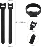 MVYC 150PCS 8 Inch Reusable Cable Ties Wire Ties Cord Organizer Cable Organizer - Image 2