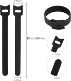150PCS 8 Inch Cable Ties Reusable Multi-Purpose Wire Ties Cord Organizer - Image 2