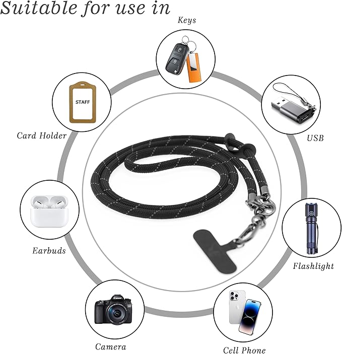 Phone Lanyard Universal Cell Phone Strap Crossbody Strap - Image 6