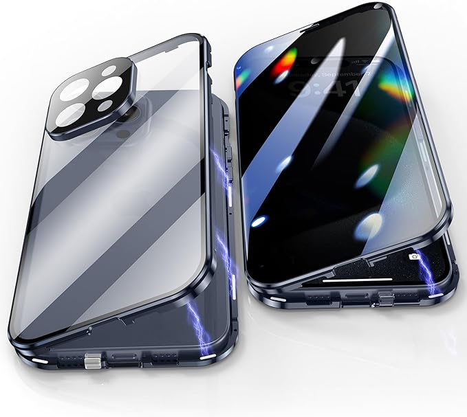 Jonwelsy Anti Peeping Case for iPhone 15 Pro, 360 Degree Front and Back Privacy by Jonwelsy